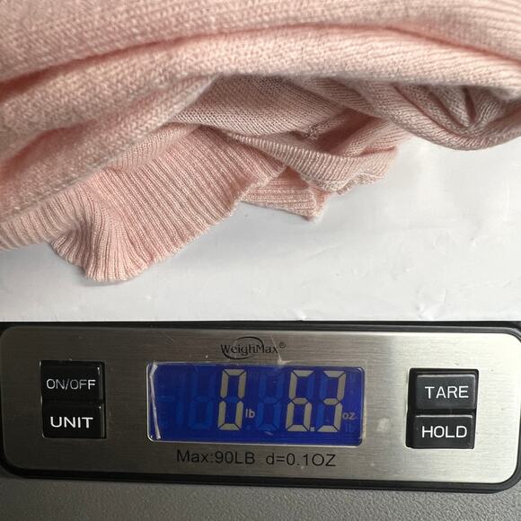 Cable & Gauge Soft Pink Beaded Womens Cardigan Sweater Medium Workwear Soft Girl - Picture 13 of 13